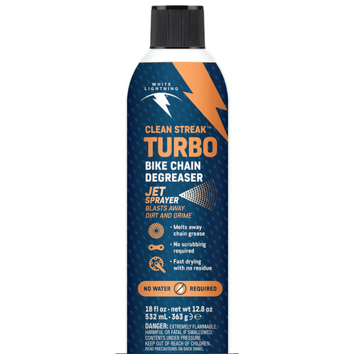 White Lightning White Lightning Clean Streak Turbo Bike Chain Degreaser - 18oz