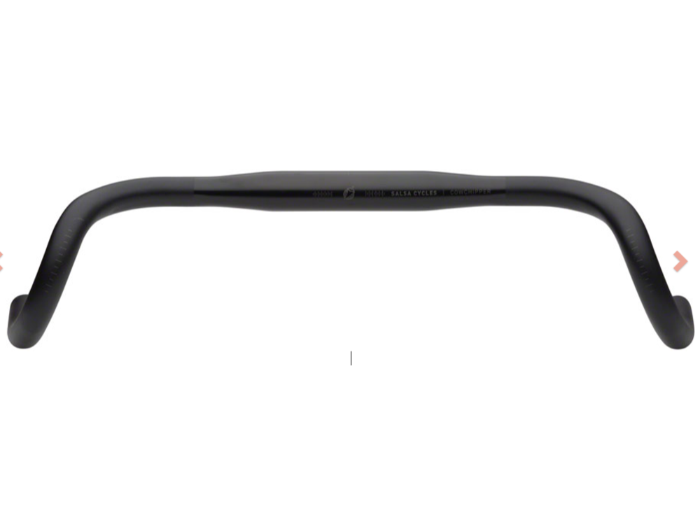 Salsa Salsa Cowchipper Deluxe Drop Handlebar - 31.8mm Clamp, 42cm Width, Aluminum, Black