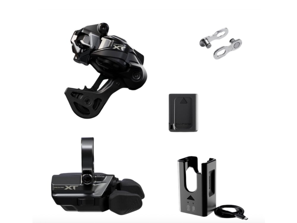 Shimano DI2 DRIVETRAIN UPGRADE KIT DEORE XT (M8250), RD-M8250-SGS, SW-M8250-R, BT-DN320, EC-DN100, SM-CN910-12
