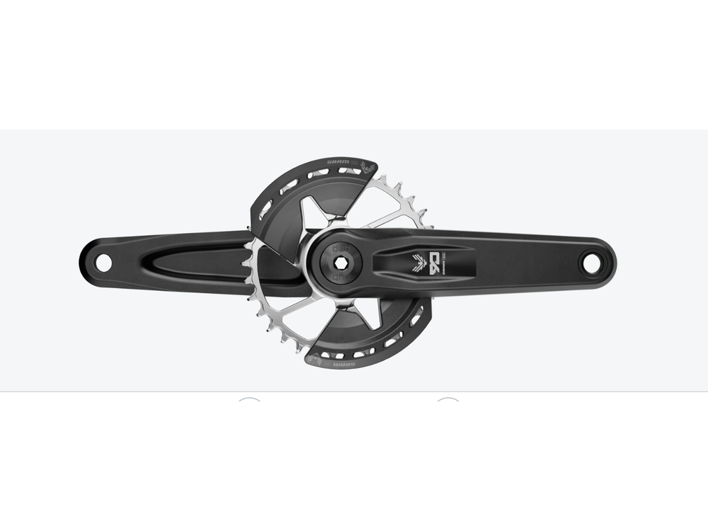 SRAM Crankset Eagle 90 Q174 CL55 DUB MTB Wide 160mm Black 2-guards 32t Steel T-Type (BB and BB DUB spacers are not included)