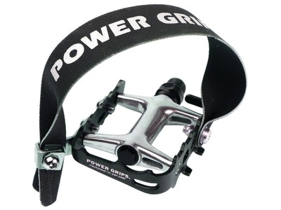 Power Grips Power Grips High Performance Pedal Kit - Aluminum, 9/16", Black
