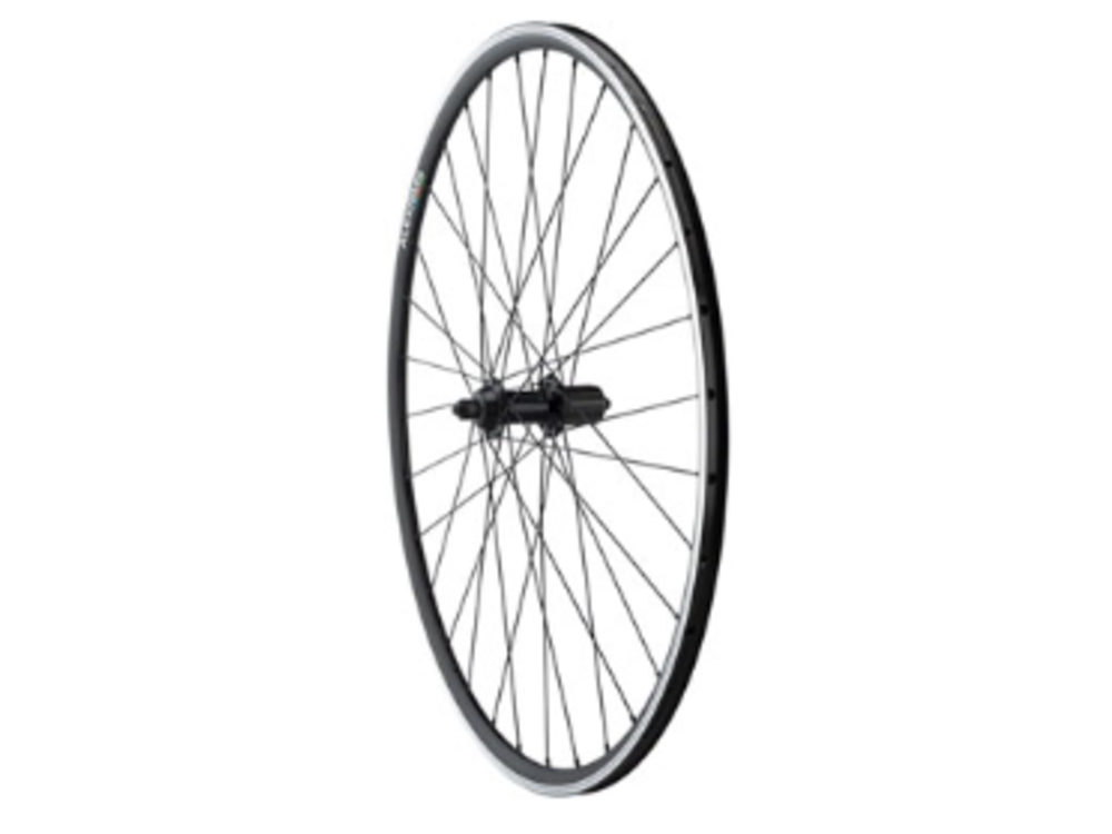 Quality Wheels Quality Wheels Tiagra/DA22 Rear Wheel - 700, QR x 130mm, Rim Brake, HG 11 Road, Black, Clincher