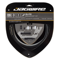 Jagwire Elite Sealed Shift Cable Kit - SRAM/Shimano, Ultra-Slick Uncoated Cables, Black
