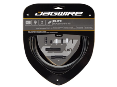 Jagwire Jagwire Elite Sealed Shift Cable Kit - SRAM/Shimano, Ultra-Slick Uncoated Cables, Black