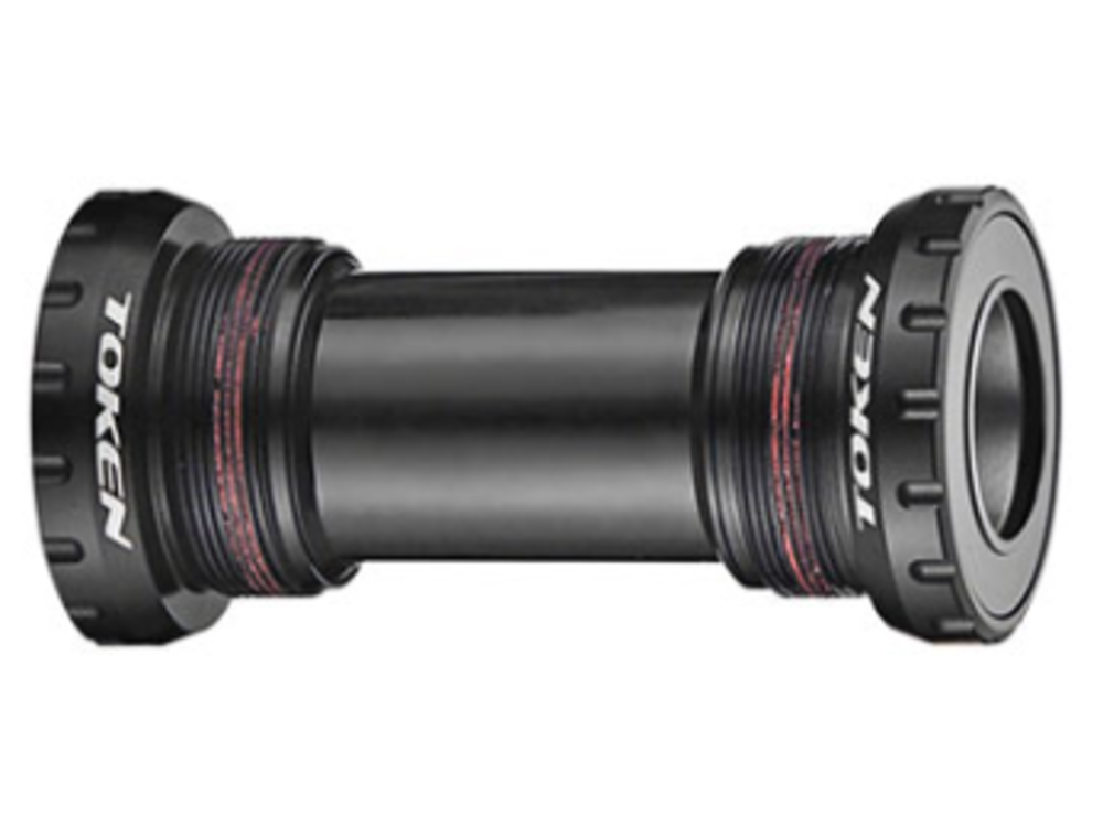 Token Token TK878 Threaded Bottom Bracket - English, Shimano HollowTech II, Black