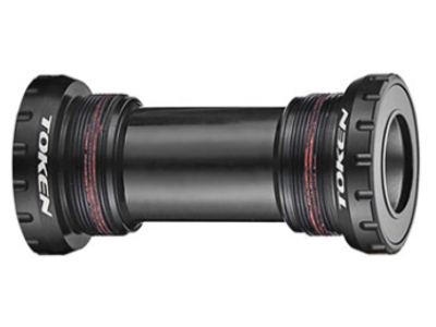 Token Token TK878 Threaded Bottom Bracket - English, Shimano HollowTech II, Black