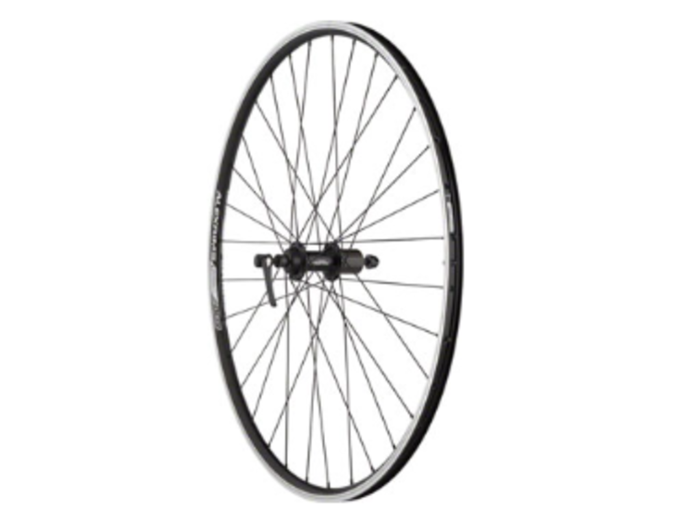 Quality Wheels Quality Wheels Value Double Wall Series Rear Wheel - 700, QR x 130mm, Rim Brake, HG 10, Black, Clincher, 32H
