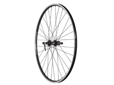 Quality Wheels Quality Wheels Value Double Wall Series Rear Wheel - 700, QR x 130mm, Rim Brake, HG 10, Black, Clincher, 32H