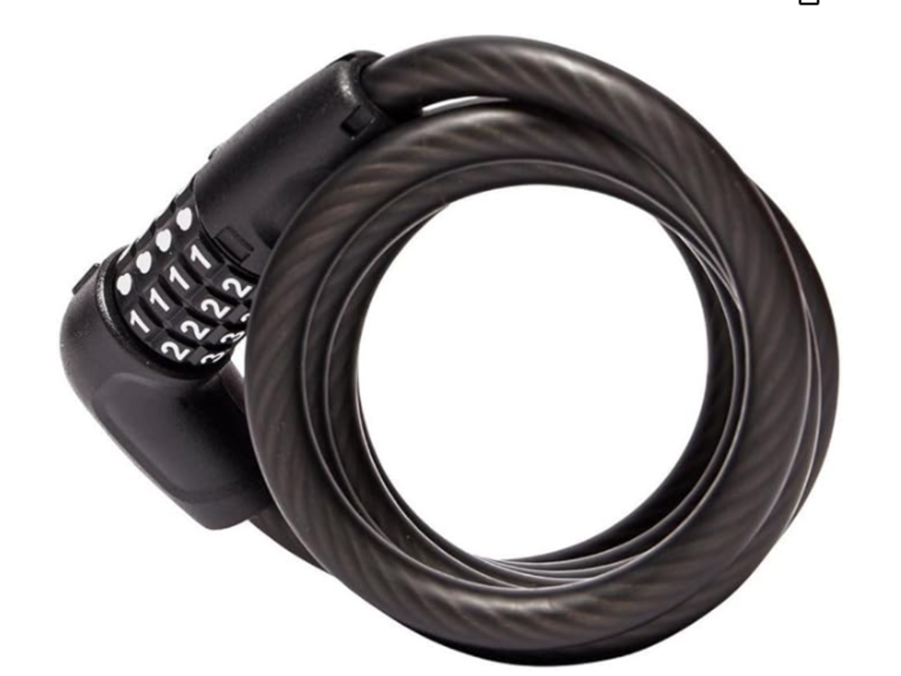 Abus Abus, Numero 5510C, Cable with 4 digit combination lock, 10mm x 180cm (12mm x 5.9')