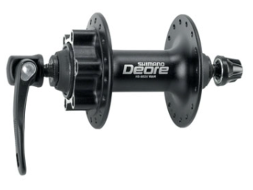 Shimano Shimano Deore HB-M525A Front Hub - QR x 100mm, 6-Bolt, Black, 32h