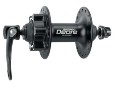 Shimano Shimano Deore HB-M525A Front Hub - QR x 100mm, 6-Bolt, Black, 32h