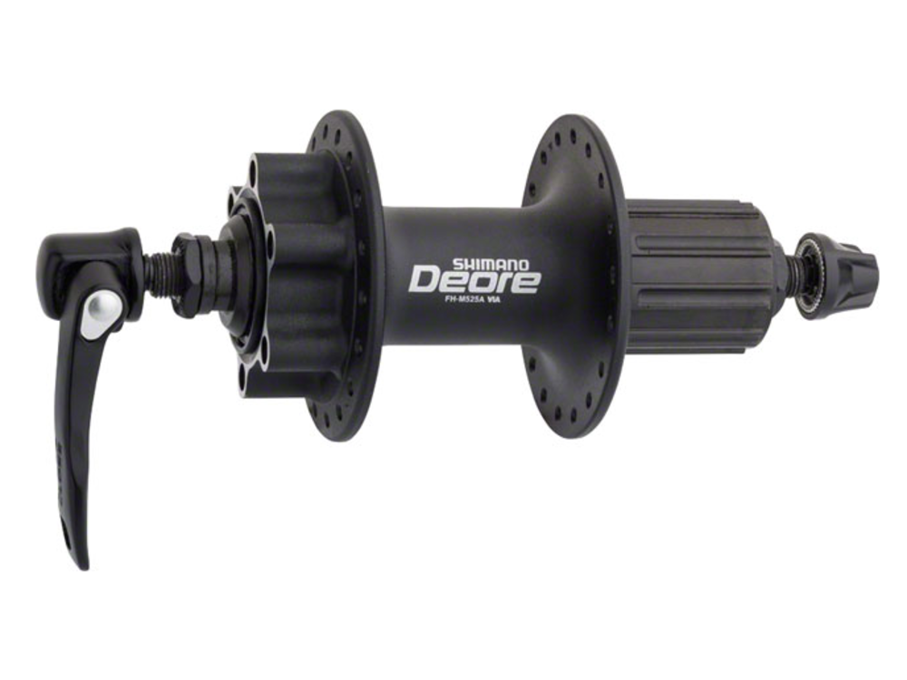 Shimano Shimano Deore FH-M525A Rear Hub - QR x 135mm, 6-Bolt, HG10, Black, 36H *OE Packaging*