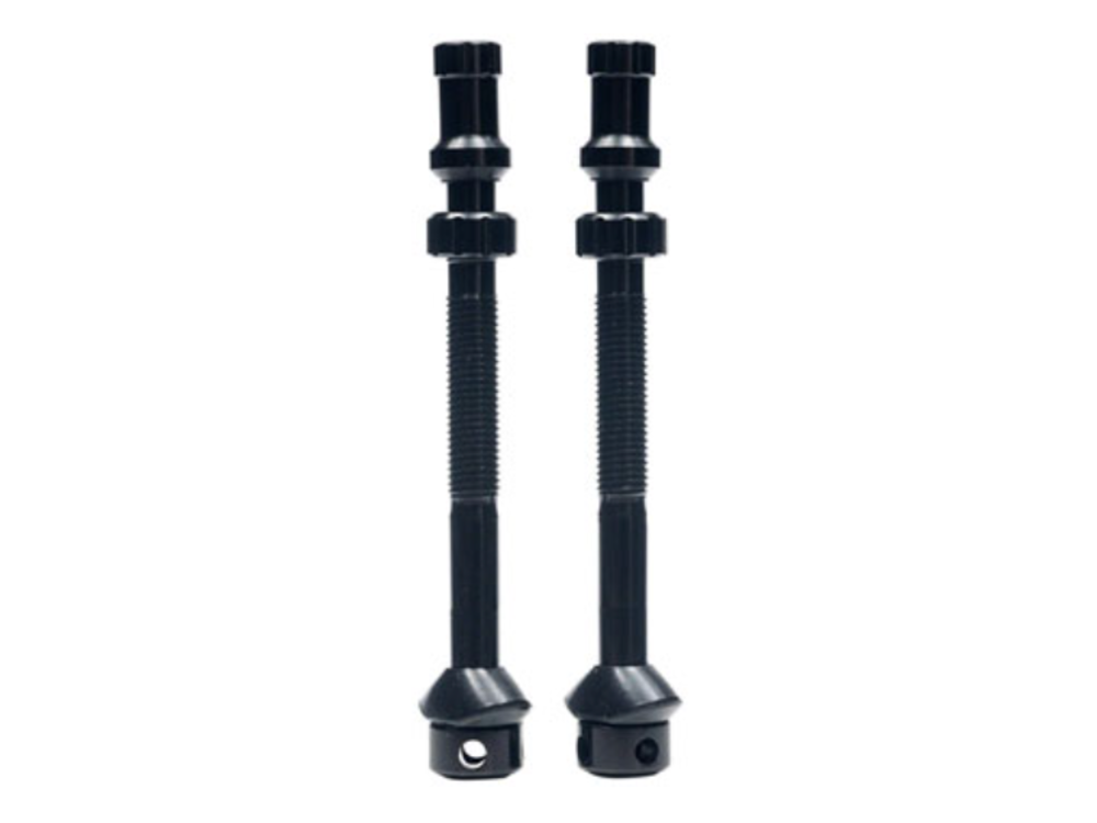 Stan's Stan's Tubeless Universal+ Valve Stems - Alloy, Extra Tall, Black, Pair