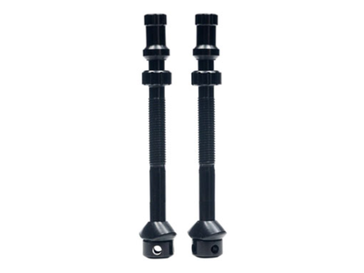 Stan's Stan's Tubeless Universal+ Valve Stems - Alloy, Extra Tall, Black, Pair