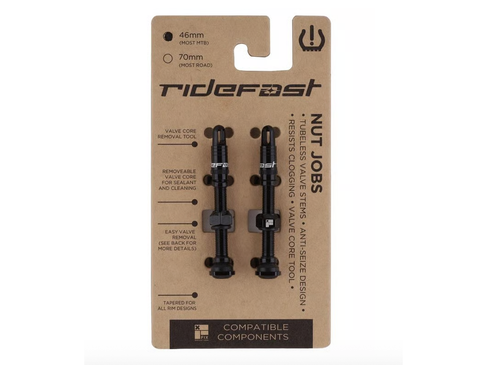 Fix Manufacturing Fix Mfg RideFast Nut Jobs Tubeless Valve Stems 46mm
