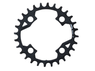 Full Speed Ahead Full Speed Ahead Gamma Pro Mega Tooth Chainring - 28t, 82 BCD, Aluminum, 1 x 11, Black