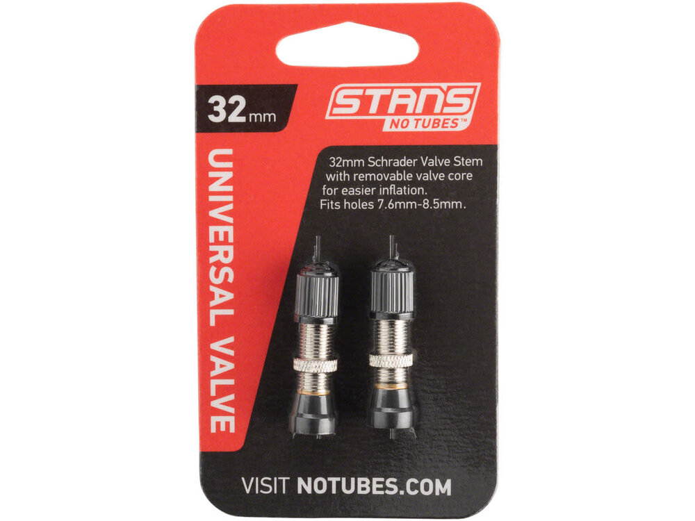 Stan's Stan's Schrader Valve Stem and Core, 32mm Universal, Pair