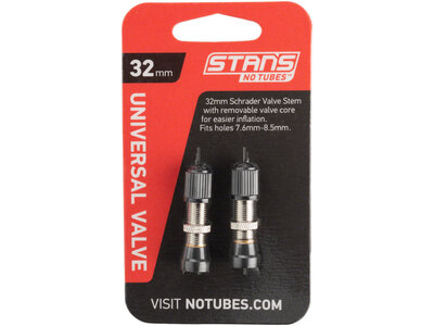 Stan's Stan's Schrader Valve Stem and Core, 32mm Universal, Pair