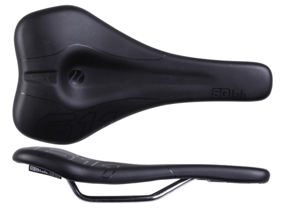 SQlab SQlab 611 Ergowave CrMo rail 140* Saddle, blk