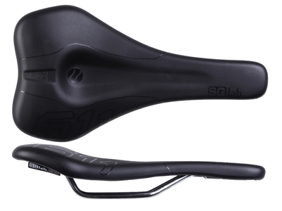 SQlab SQlab 611 Ergowave CrMo rail 140* Saddle, blk