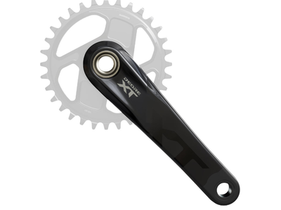 Shimano Shimano Deore XT FC-M8200 Crankset - 165mm, 1x, Direct Mount, Hollowtech II Hollow-Forged Crankarms, Black