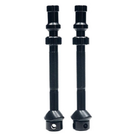 Stan's Universal+ Presta Valves, Tall (53mm), Pair, Black