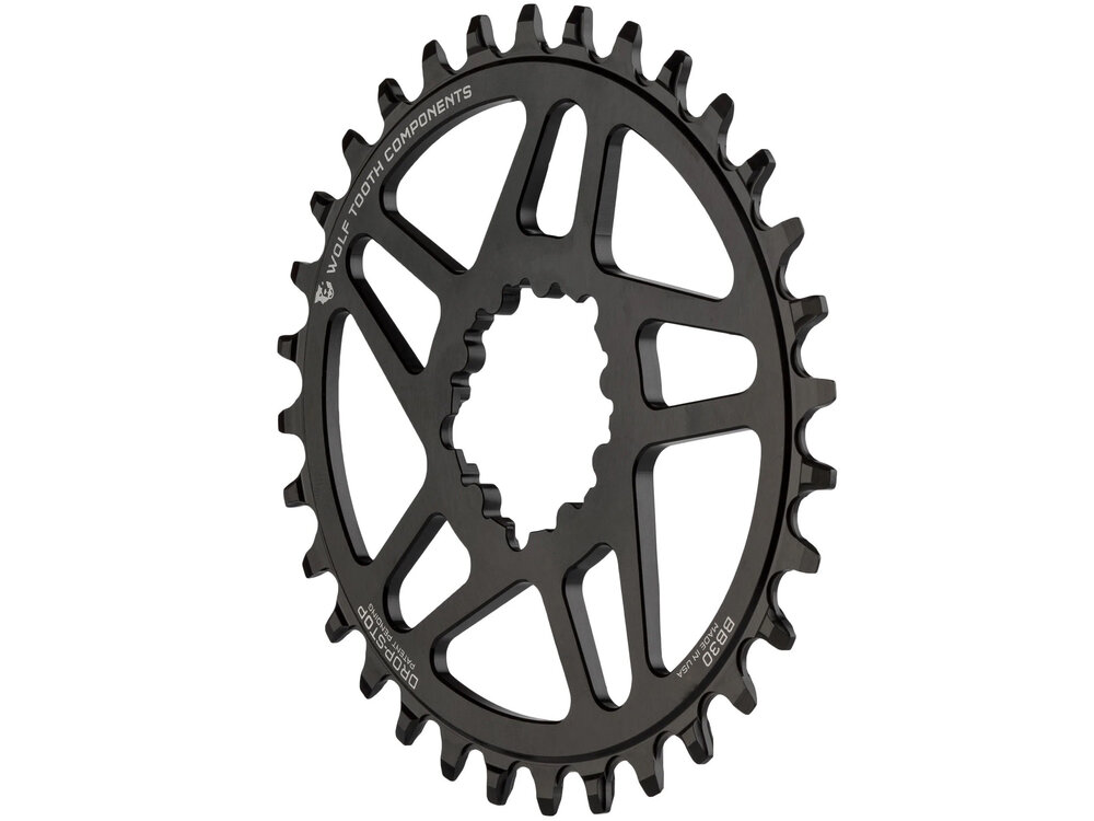 Wolf Tooth Components Wolf Tooth Direct Mount Chainring for SRAM Boost Nickel 34T for Shimano HG+
