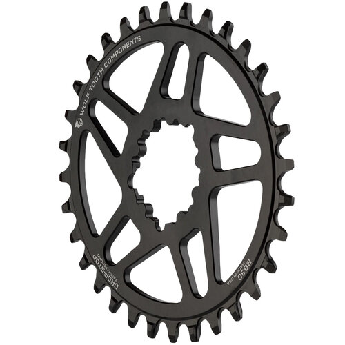 Wolf Tooth Components Wolf Tooth Direct Mount Chainring for SRAM Boost Nickel 34T for Shimano HG+
