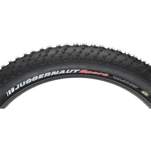Kenda Kenda Juggernaut Sport Tire - 26 x 4.8, Clincher, Wire, Black, 60tpi