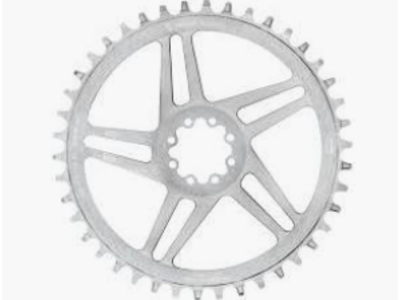 Wolf Tooth Components Wolf Tooth Components 8-Bolt Road/Gravel Chainring (Flat Top), 42T, Silver