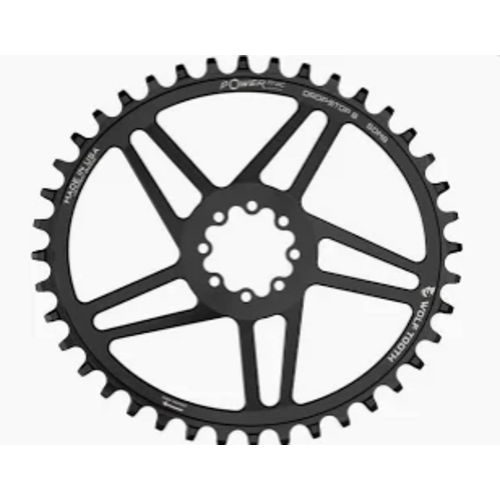 Wolf Tooth Components Wolf Tooth Components Ellipticall 8-Bolt Chainring (Flat Top), 38T, Black