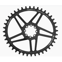 Wolf Tooth Components Ellipticall 8-Bolt Chainring (Flat Top), 40T, Black