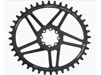 Wolf Tooth Components Wolf Tooth Components Ellipticall 8-Bolt Chainring (Flat Top), 40T, Black