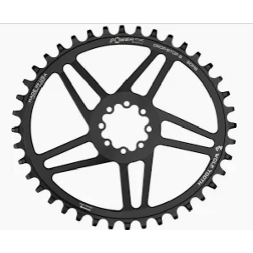Wolf Tooth Components Wolf Tooth Components Ellipticall 8-Bolt Chainring (Flat Top), 40T, Black
