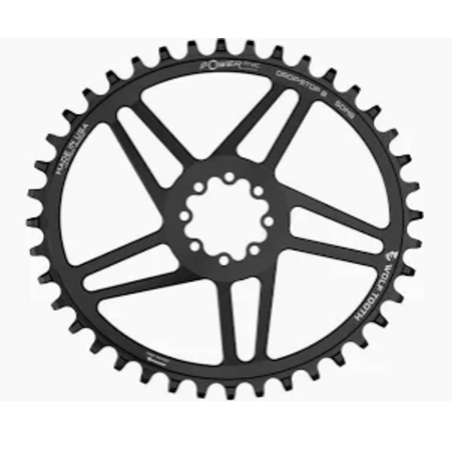 Wolf Tooth Components Wolf Tooth Components Ellipticall 8-Bolt Chainring (Flat Top), 42T, Black