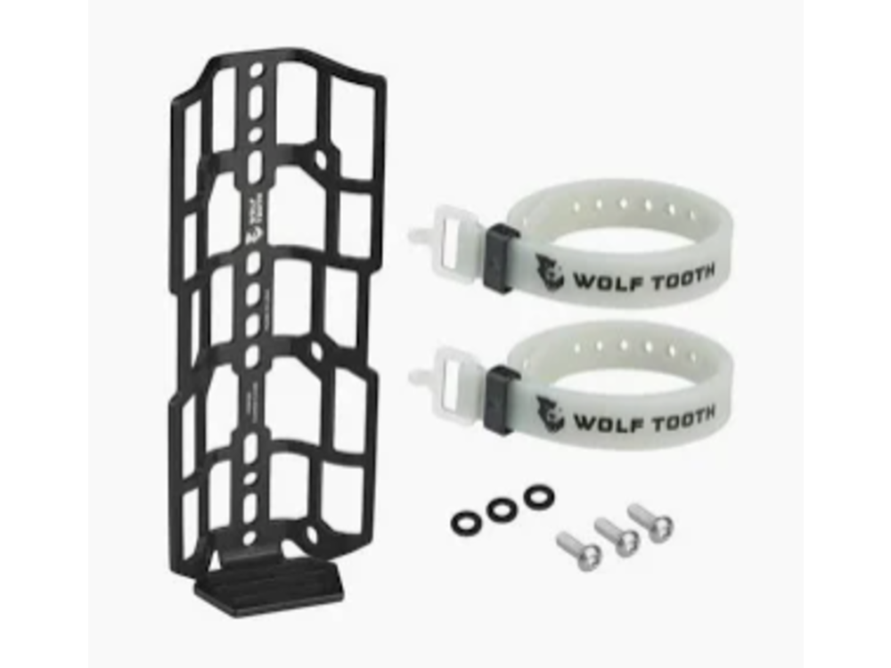 Wolf Tooth Components Wolf Tooth Components Morse Cargo Cage With 2 Straps, Black