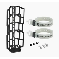 Wolf Tooth Components Morse Cargo Cage With 2 Straps, Black