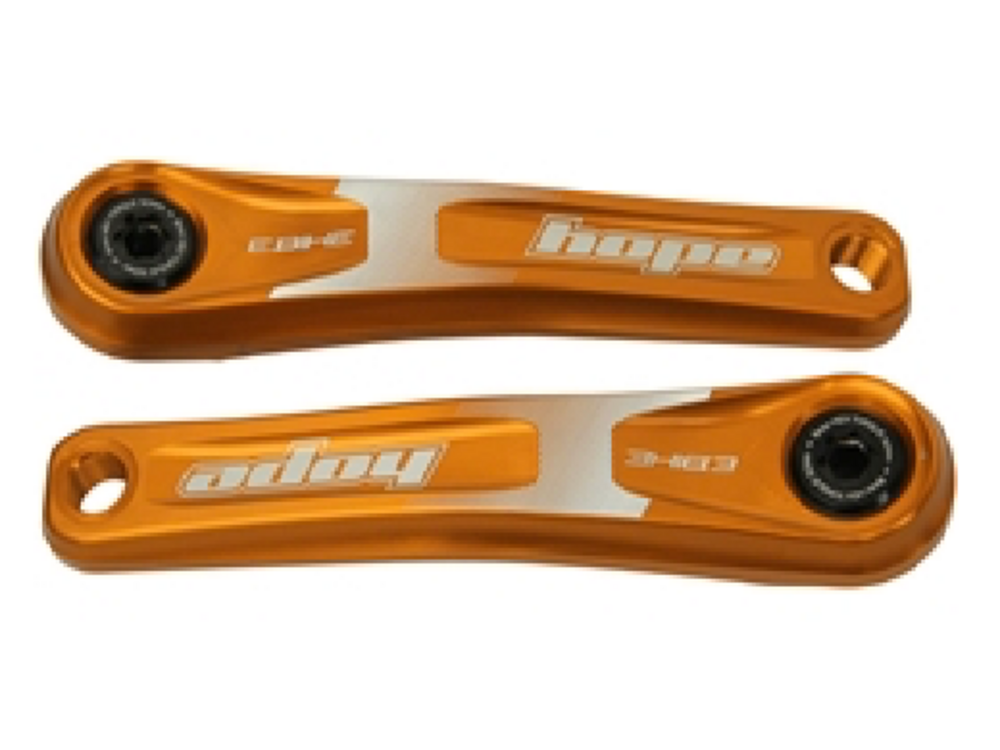 Hope Hope Ebike Crank Arm Set - 165mm, ISIS, Standard Offset, Orange