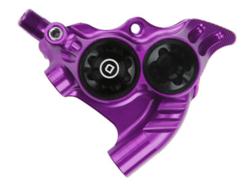 Hope Hope RX4+ Disc Brake Caliper - Flat Mount Rear, +20mm, DOT Type, Purple