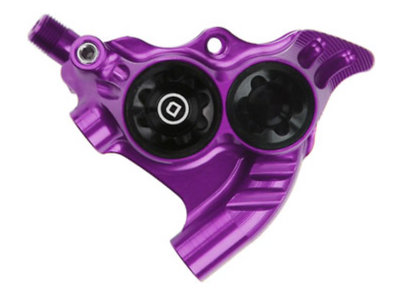 Hope Hope RX4+ Disc Brake Caliper - Flat Mount Rear, +20mm, DOT Type, Purple
