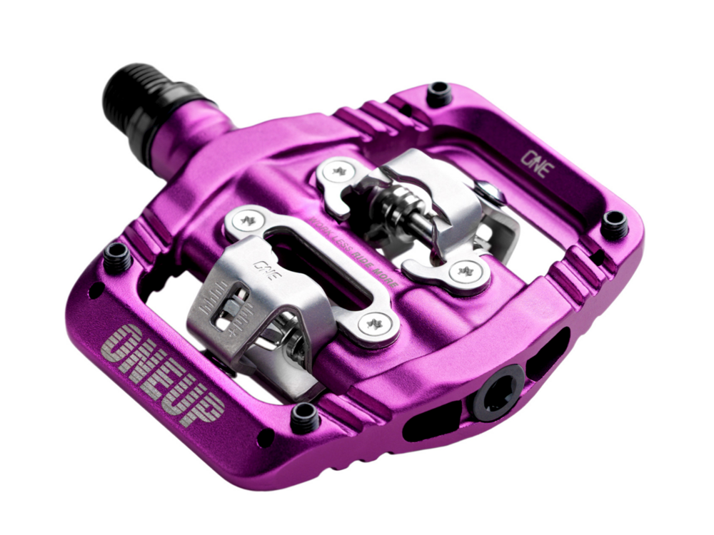 OneUp Components OneUp Components Clip Pedals, CrMo, Purple