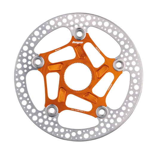Hope Hope RX Disc Rotor - 140mm, Center-Lock, Orange