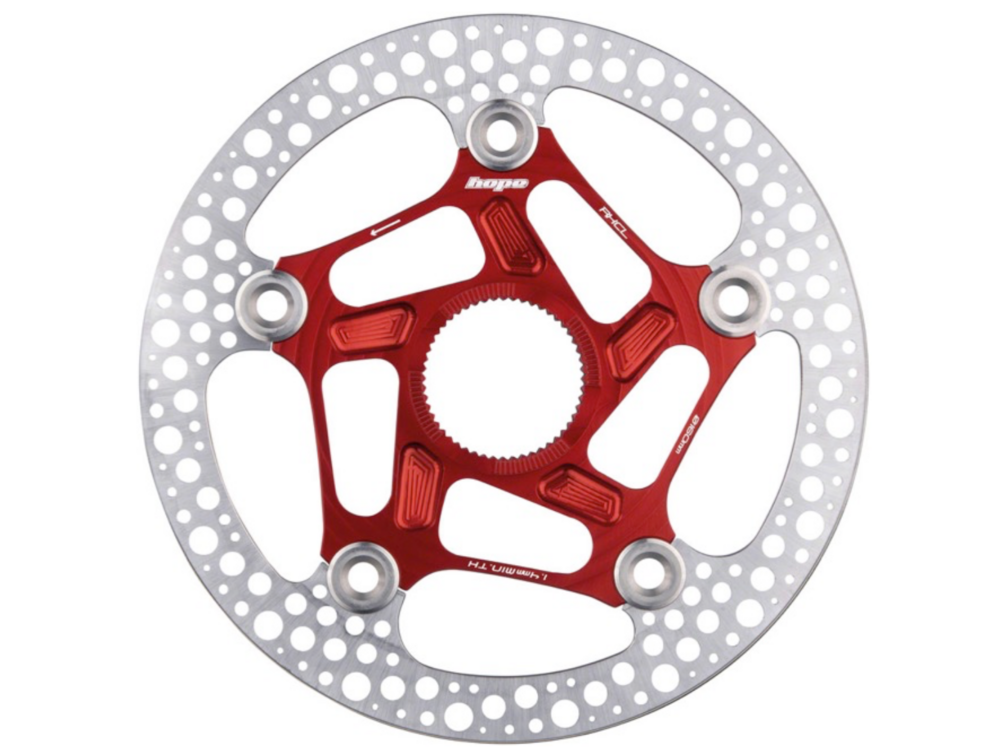 Hope Hope Road Center Lock Floating Rotor, 160mm, Red