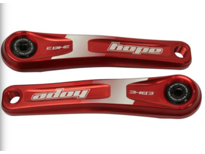 Hope E-Bike Crank Arm Set 165mm - Red