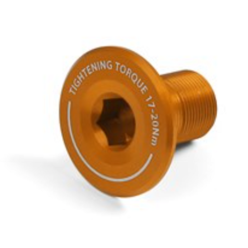 Hope Crankset Shaft End Cap - Orange