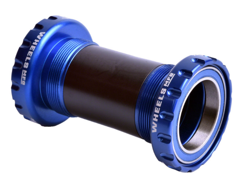 Wheels Manufacturing Wheels Manufacturing BSA Bottom Bracket - DUB Spindle, ABEC 3, Blue