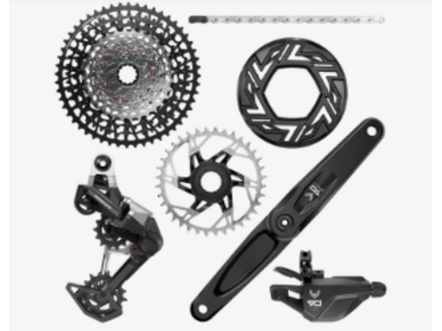 Sram Eagle 90 DUB Groupset EMTB 160 BOSCH (RD, Single Click Trigger wClamp, FC Eagle 90 ISIS 160 wCap, CR T-Type 36T, Clip-on Guard, GX T-Type chain 126l, CS XS-1275 BLK 10-52t)