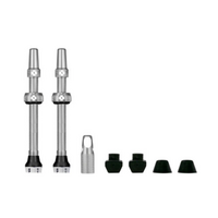 Muc-Off V2 Tubeless Valve Kit - Silver, 44mm, Pair
