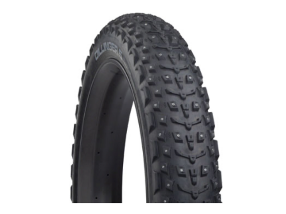 45NRTH 45NRTH Dillinger 5 Tire - 27.5 x 4.5, Tubeless, Folding, Black, 120 TPI, 252 Concave Carbide Aluminum Studs
