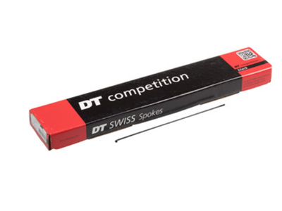 DT Swiss DT Swiss Competition Spoke: 2.0/1.8/2.0mm, 268mm, J-bend, Black, Box of 100